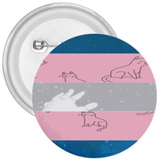 Pride Flag 3  Buttons by TransPrints