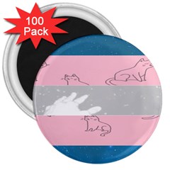 Pride Flag 3  Magnets (100 Pack)