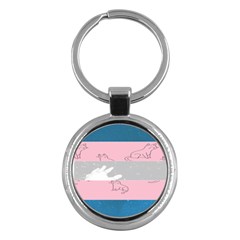 Pride Flag Key Chains (round)  by TransPrints