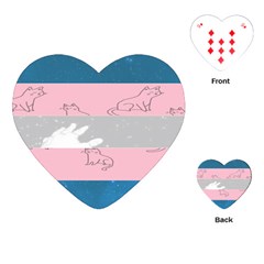 Pride Flag Playing Cards (heart)  by TransPrints