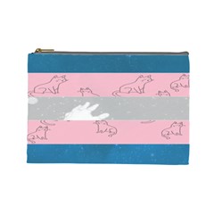 Pride Flag Cosmetic Bag (large)  by TransPrints