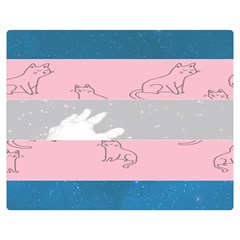 Pride Flag Double Sided Flano Blanket (medium)  by TransPrints