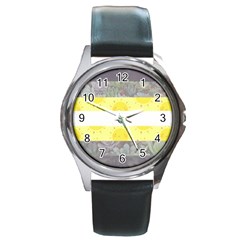 Cute Flag Round Metal Watch