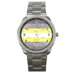 Cute Flag Sport Metal Watch by TransPrints