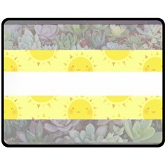 Cute Flag Double Sided Fleece Blanket (medium) 