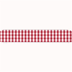 Usa Flag Red Blood Large Gingham Check Small Bar Mats by PodArtist