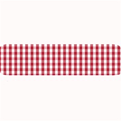 Usa Flag Red Blood Large Gingham Check Large Bar Mats by PodArtist