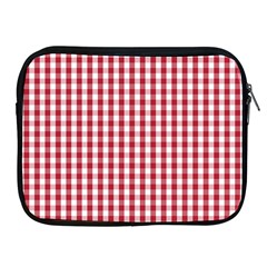 Usa Flag Red Blood Large Gingham Check Apple Ipad 2/3/4 Zipper Cases