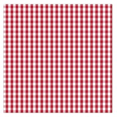 Usa Flag Red Blood Large Gingham Check Large Satin Scarf (square)