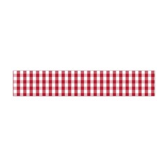 Usa Flag Red Blood Large Gingham Check Flano Scarf (mini) by PodArtist