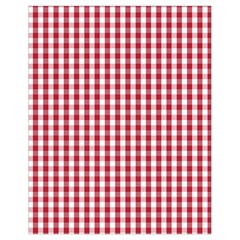 Usa Flag Red Blood Large Gingham Check Drawstring Bag (small) by PodArtist