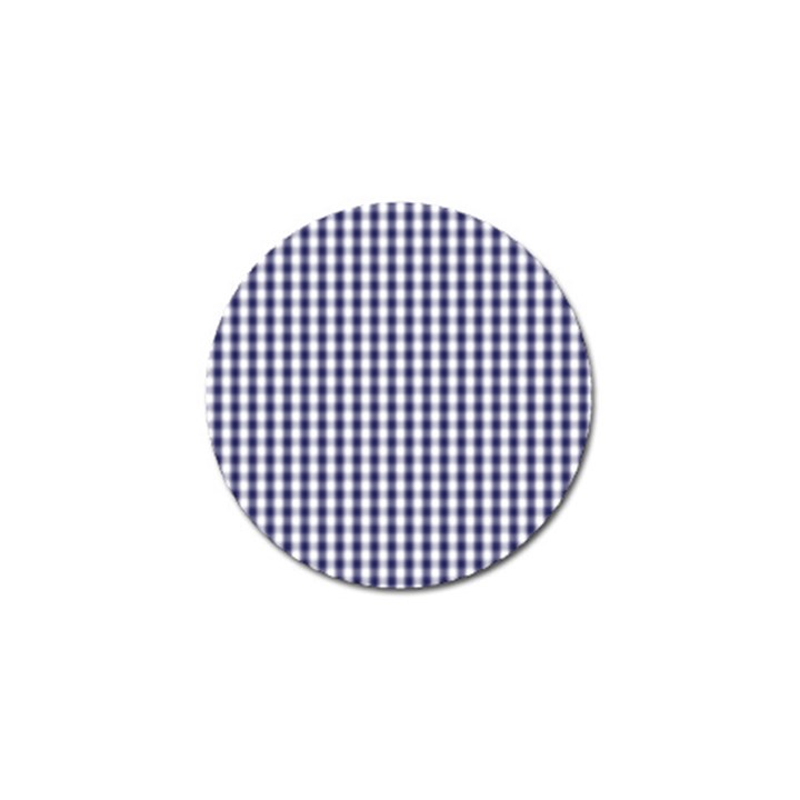 USA Flag Blue Large Gingham Check Plaid  Golf Ball Marker