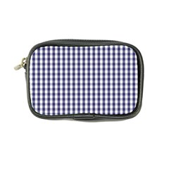 Usa Flag Blue Large Gingham Check Plaid  Coin Purse