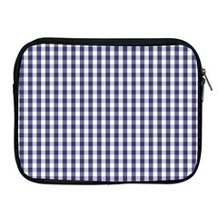 Usa Flag Blue Large Gingham Check Plaid  Apple Ipad 2/3/4 Zipper Cases