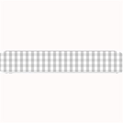 Christmas Silver Gingham Check Plaid Small Bar Mats