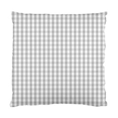 Christmas Silver Gingham Check Plaid Standard Cushion Case (two Sides)