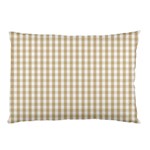 Christmas Gold Large Gingham Check Plaid Pattern Pillow Case 26.62 x18.9  Pillow Case