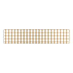 Christmas Gold Large Gingham Check Plaid Pattern Velvet Scrunchie