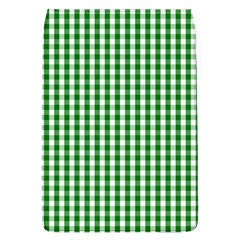 Christmas Green Velvet Large Gingham Check Plaid Pattern Flap Covers (l)  by PodArtist