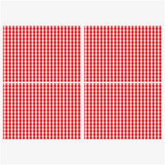 Christmas Red Velvet Large Gingham Check Plaid Pattern Belt Buckles