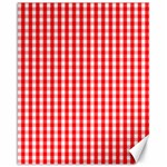 Christmas Red Velvet Large Gingham Check Plaid Pattern Canvas 16  x 20   15.75 x19.29  Canvas - 1