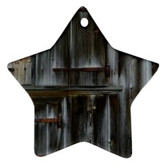 Alpine Hut Almhof Old Wood Grain Star Ornament (two Sides) by BangZart