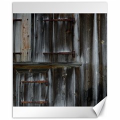 Alpine Hut Almhof Old Wood Grain Canvas 16  X 20   by BangZart