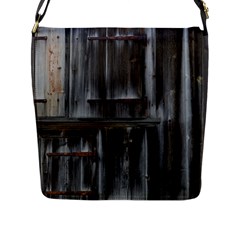 Alpine Hut Almhof Old Wood Grain Flap Messenger Bag (l)  by BangZart