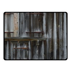 Alpine Hut Almhof Old Wood Grain Double Sided Fleece Blanket (small)  by BangZart