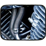 Motorcycle Details Double Sided Fleece Blanket (Mini)  35 x27  Blanket Front