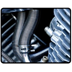 Motorcycle Details Fleece Blanket (medium)  by BangZart