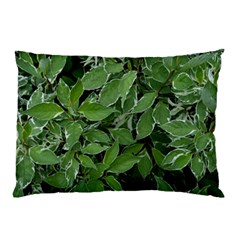 Texture Leaves Light Sun Green Pillow Case by BangZart