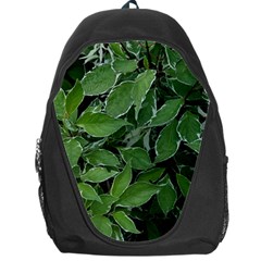 Texture Leaves Light Sun Green Backpack Bag by BangZart