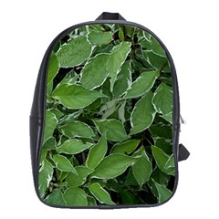 Texture Leaves Light Sun Green School Bags (xl)  by BangZart