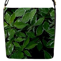 Texture Leaves Light Sun Green Flap Messenger Bag (s) by BangZart