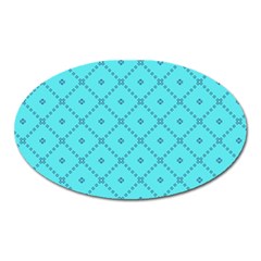 Pattern Background Texture Oval Magnet by BangZart