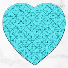 Pattern Background Texture Jigsaw Puzzle (heart) by BangZart