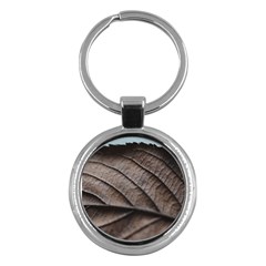 Leaf Veins Nerves Macro Closeup Key Chains (round) 