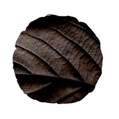 Leaf Veins Nerves Macro Closeup Standard 15  Premium Round Cushions by BangZart