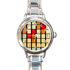 Mozaico Colors Glass Church Color Round Italian Charm Watch by BangZart