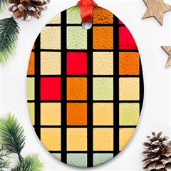 Mozaico Colors Glass Church Color Ornament (oval) by BangZart