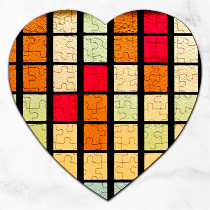 Mozaico Colors Glass Church Color Jigsaw Puzzle (Heart)