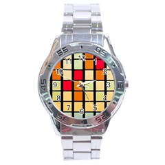 Mozaico Colors Glass Church Color Stainless Steel Analogue Watch by BangZart