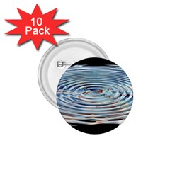 Wave Concentric Waves Circles Water 1 75  Buttons (10 Pack) by BangZart