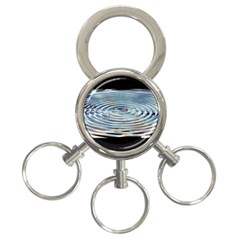 Wave Concentric Waves Circles Water 3-ring Key Chains by BangZart