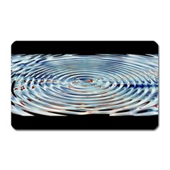 Wave Concentric Waves Circles Water Magnet (rectangular) by BangZart