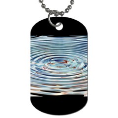 Wave Concentric Waves Circles Water Dog Tag (two Sides)