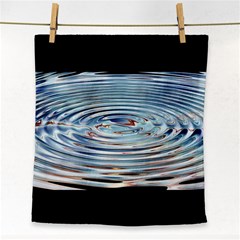 Wave Concentric Waves Circles Water Face Towel by BangZart