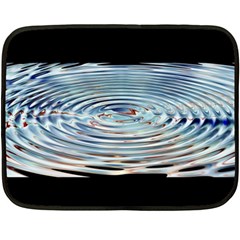 Wave Concentric Waves Circles Water Fleece Blanket (mini) by BangZart