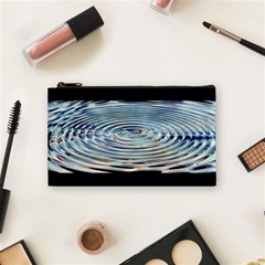 Wave Concentric Waves Circles Water Cosmetic Bag (small)  by BangZart